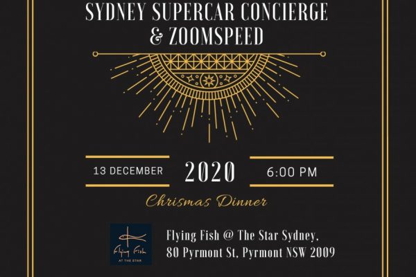 Sydney Supercar Concierge & Zoomspeed 2020 Christmas Dinner